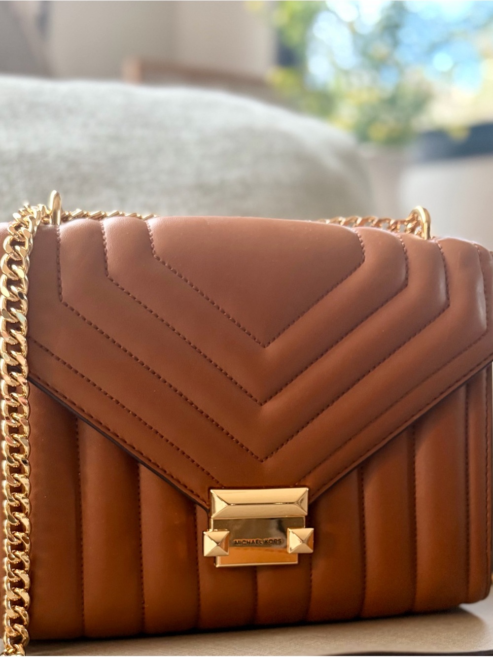 Michael Kors Quilted Leather Shoulder Bag